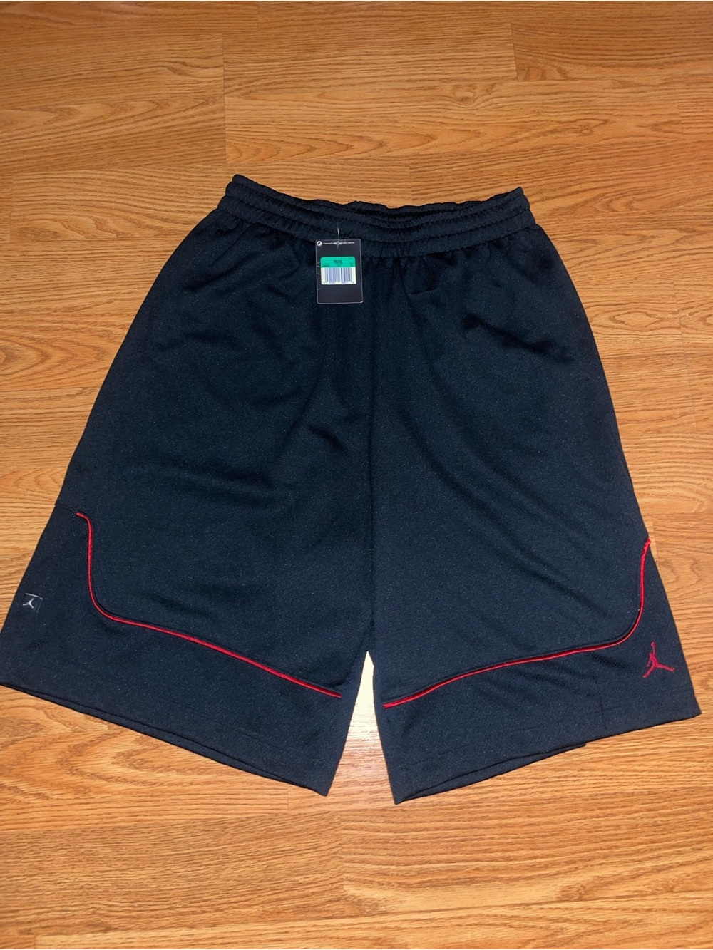 2008 Rare Nike Air Jordan basketball shorts black red elephant print XL NWT
